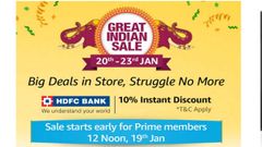 ಅಮೆಜಾನ್ 'ಗ್ರೇಟ್‌ ಇಂಡಿಯನ್ ಸೇಲ್' ಮೇಳಕ್ಕೆ ಕ್ಷಣಗಣನೆ!