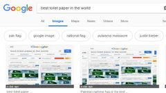 ಗೂಗಲ್ ಹುಡುಕಾಟದಲ್ಲಿ ಪಾಕಿಸ್ತಾನದ ಬಾವುಟ ವಿಶ್ವದ ಅತ್ಯುತ್ತಮ ಟಾಯ್ಲೆಟ್ ಪೇಪರ್ ಆಗಿ ಬದಲಾವಣೆ