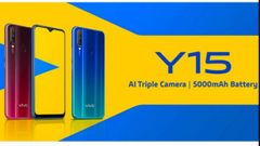 ದೇಶಿಯ ಮಾರುಕಟ್ಟೆಗೆ 'ವಿವೋ ವೈ15' ಬಿಡುಗಡೆ!.ಬೆಲೆ 13,990ರೂ!