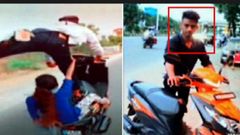 ಯುವತಿ ಜೊತೆ ಬೈಕ್‌ ಸ್ಟಂಟ್ ಮಾಡಿದ ಯುವಕ!..ಟಿಕ್‌ಟಾಕ್‌ನಲ್ಲಿ ವಿಡಿಯೊ ವೈರಲ್‌!