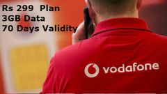 ವೊಡಾಫೋನ್‌ ಹೊಸ 299ರೂ. ಪ್ಲ್ಯಾನ್‌!..3GB ಡೇಟಾ ಮತ್ತು 70 ದಿನ ವ್ಯಾಲಿಡಿಟಿ!