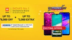 ಅಮೇಜಾನ್ ಫ್ಯಾಬ್ ಫೆಸ್ಟ್ ನಲ್ಲಿ ಶಿಯೋಮಿ ಫೋನ್ ಗಳಿಗೆ ಆಕರ್ಷಕ ರಿಯಾಯಿತಿ