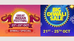 ದೀಪಾವಳಿ ಪ್ರಯುಕ್ತ ಅಮೆಜಾನ್ ಮತ್ತು ಫ್ಲಿಪ್‌ಕಾರ್ಟ್‌'ನಲ್ಲಿ ಈ ಆಫರ್‌ಗಳು ಲಭ್ಯ!