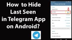 ಟೆಲಿಗ್ರಾಮ್‌ನಲ್ಲಿ ನಿಮ್ಮ ಆನ್‌ಲೈನ್‌ ಸ್ಟೇಟಸ್‌ ಹೈಡ್‌ ಮಾಡುವುದು ಹೇಗೆ?