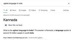 ಕನ್ನಡ ಭಾಷೆಗೆ ಗೂಗಲ್‌ನಿಂದ ಅವಮಾನ; ಗೂಗಲ್‌ಗೆ ಬಿಸಿ ಮುಟ್ಟಿಸಿದ ಕನ್ನಡಿಗರು!