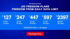 ಜಿಯೋ ಸಂಸ್ಥೆಯಿಂದ ಐದು ಹೊಸ ಪ್ರಿಪೇಯ್ಡ್‌ ರೀಚಾರ್ಜ್‌ ಪ್ಲ್ಯಾನ್‌ ಬಿಡುಗಡೆ!