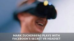 ಹೊಸ VR ಹೆಡ್‌ಸೆಟ್ ಡೆಮೋ ವೀಡಿಯೋ ಶೇರ್‌ ಮಾಡಿದ ಮಾರ್ಕ್‌ ಜುಕರ್‌ ಬರ್ಗ್‌!