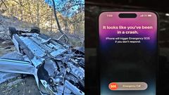 ಬರೋಬ್ಬರಿ 400 ಅಡಿ ಆಳದ ಕಮರಿಗೆ ಬಿದ್ದ ಕಾರು, ಪ್ರಯಾಣಿಕನ ಪ್ರಾಣ ಉಳಿಸಿದ iPhone 14!