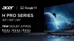 ಭಾರತದಲ್ಲಿ ಏಸರ್‌ H ಪ್ರೊ ಸರಣಿ ಸ್ಮಾರ್ಟ್‌ಟಿವಿ ಅನಾವರಣ! ಟವಿ ಡಿಸೈನ್‌ ಹೇಗಿದೆ ಗೊತ್ತಾ?