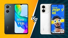 Vivo Y18t vs Tecno Pop 9 5G: ಇದಕ್ಕಿಂತ ಅದ್ಭುತ ಫೋನ್​ಗಳಿಲ್ಲ.. ಕೇವಲ 9,499 ರೂ.! ಯಾವುದು ಬೆಸ್ಟ್?