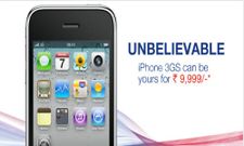 ரூ. 9,999 விலையில் ஆப்பிள் ஐபோன்: வழங்கும் ஏர்செல்!