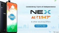 சுதந்திர தின சலுகை: ரூ.44,990-மதிப்புள்ள விவோ நெக்ஸ் ஸ்மார்ட்போனை ரூ.1947-க்கு வாங்குவது எப்படி?