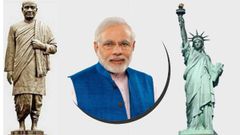 லிபர்ட்டி சிலையை விட உயரமான சர்தார் படேல் உருவச் சிலையை திறந்து வைக்கும் மோடி.!