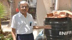 காற்றை வைத்து குடிநீர் தயாரிக்கும் ரமேஷ்: சென்னையில் சாதனை.!