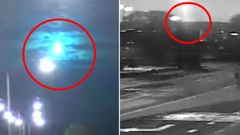 வைரல்: பச்சை நீல நிறத்தில் தரை இறங்கிய விண்கல்.! சிசிடிவி ஆதாரம் இதோ.!