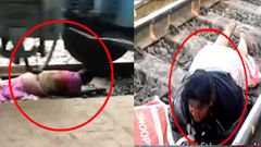 வைரல் வீடியோ: ரயில் தண்டவாளத்தில் சிக்கிய மூதாட்டி! என்ன நடந்தது தெரியுமா?