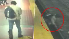 ஸ்மார்ட்போனில் முழு கவனம்: அதிர்ஷ்டவசமாக உயிர் தப்பிய நபர்.!