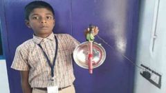 மூங்கில் குச்சி, ஹெட்ஃபோன், சார்ஜர் கொண்டு பள்ளி மாணவன் செய்த புதுமைப் படைப்பு.!