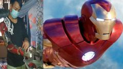 இந்திய Iron man: மின்னணு கழிவுகளில் இளைஞர் உருவாக்கிய அயர்ன் மேன்!