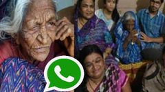 எல்லா புகழும் வாட்ஸ் ஆப்-க்கே: 54 வயதில்காணாமல் போகி 94 கண்டுபிடிக்கப்பட்ட பெண்- நெகிழ்ச்சி சம்பவம்