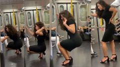 இணையத்தை கலக்கும் 'சப்வே செல்ஃபி குயின்' வைரல் வீடியோ! என்ன செய்தார் தெரியுமா?