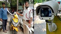 போக்குவரத்துக்கு விதிமீறல் காரணமாக ரூ. 42,500 அபராதம்.. 4 அடி நீட்ட பில்.. ஆடிப்போன போலீசார்..