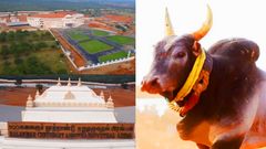 மதுரை ஜல்லிக்கட்டு ஸ்டேடியம்: தமிழன்டா.! கெத்தாக உருவாக்கப்பட்ட முதல் ஜல்லிக்கட்டு அரங்கம்.. வைரல் வீடியோ..