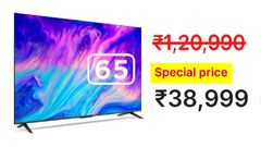 65 இன்ச் Smart TV வெறும் ரூ.30,000 விலையிலா? ஆஃபர்னா இப்படி இருக்கனும்.. லட்ச ரூபாய் TV மீது 67% தள்ளுபடி..