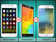 Micromax Canvas Knight 2 vs Xiaomi Mi 4i vs Samsung Galaxy E5: Battle of Mid-Range Smartphone