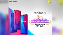 Realme 3i Confirmed To Launch On July 15th With MediaTek Helio P60 SoC