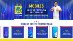 Flipkart Mobiles Big Shopping Days Offers: Realme XT, Realme 5, Realme 5 Pro And More