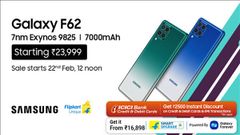 Samsung Galaxy F62 Launched with #FullOnSpeedy Performance With Flagship 7nm Exynos 9825