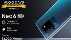 Amazon iQOO Days Sale: Discount Offers On iQOO Z6 5G, iQOO Z3 5G, iQOO 9 SE 5G, iQOO 7 5G, And More