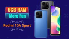 Redmi 10A Sport With 6GB RAM Launched As A Higher RAM Variant; Price & Specs