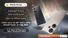 Poco F6 5G Goes on Sale in India Today at 12 noon via Flipkart: Check Price, Specs, Offers