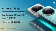 Vivo T4 5G Launched in India With 7300mAh Battery, Snapdragon 7s Gen 3 Processor; Price Starts at Rs 19,999