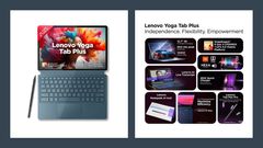 Lenovo Yoga Tab Plus AI Tablet with Snapdragon 8 Gen 3 SoC, 144Hz Display, 10200 mAh Battery Launched in India