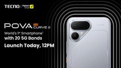 Tecno POVA Curve 2 5G Launching in India at 12 pm Today via Flipkart: Check Expected Price & Specifications