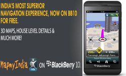 MapmyIndia Launches Free Mobile Navigator App for BlackBerry Z10