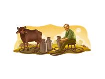 Google Doodle honours the 'Milkman of India' on his 94th birth anniversary Google Doodle honours the 'Milkman of India' on his 94th birth anniversary