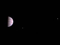 NASA's Juno mission sends first image of Jupiter, its moons