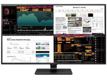 LG 4K monitor shows four displays in one 42.5-inch panel