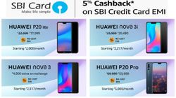 Amazon offers cashback, no cost EMI and exchange discount on Huawei P20 Lite, Nova 3i and more