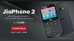 JioPhone 2 up for third flash sale in India at 12pm: Price, specification and offers