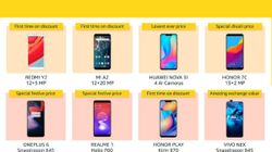 Amazon Great Indian Festival Sale offers on smartphones: Special price, discounts, exchange and more