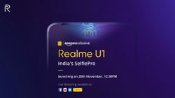 Realme U1 will launch on the 28th of November as an Amazon Exclusive