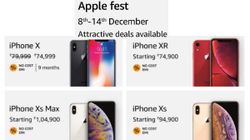 Apple Fest on Amazon (8th to 14th December): Attractive discounts, deals, no cost EMI and more Apple Fest on Amazon (8th to 14th December): Attractive discounts, deals, no cost EMI and more