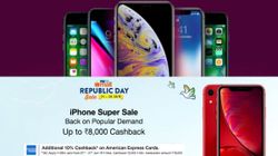 Paytm Republic Day Sale: Get cashback on Apple iPhone XS, Max, iPhone XR, iPhone X and more
