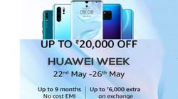 Amazon Huawei Week: Upto 20000 off, No EMI Cost, Exchange offer on smartphones