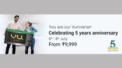 VU Celebrating 5 Year Anniversary With Exciting Offers On Flipkart